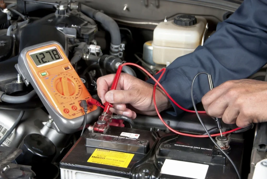 checking car battery voltage