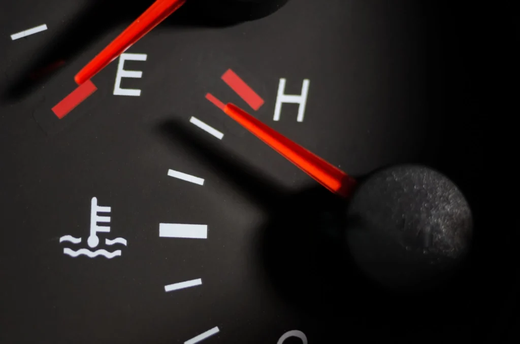 car overheat guage