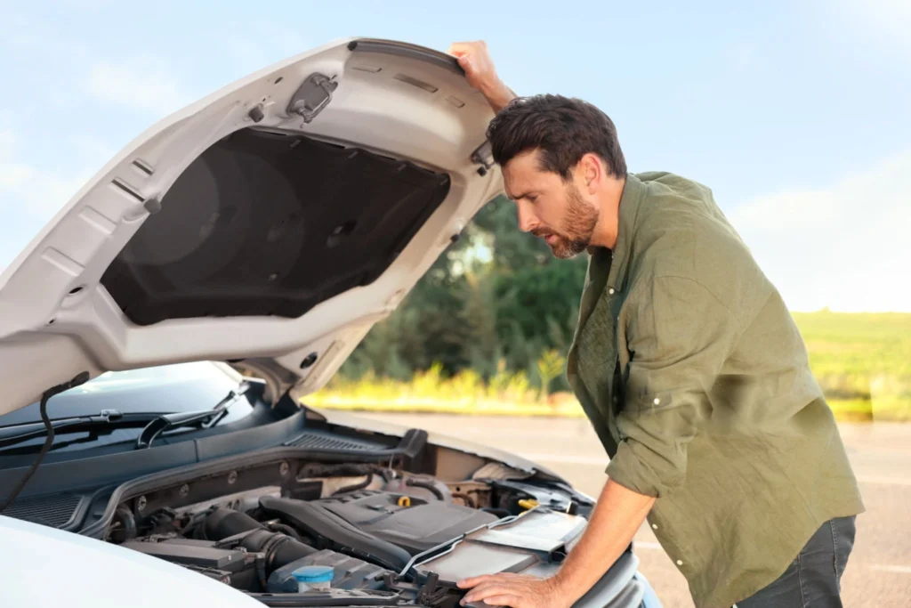 checking the engine shake